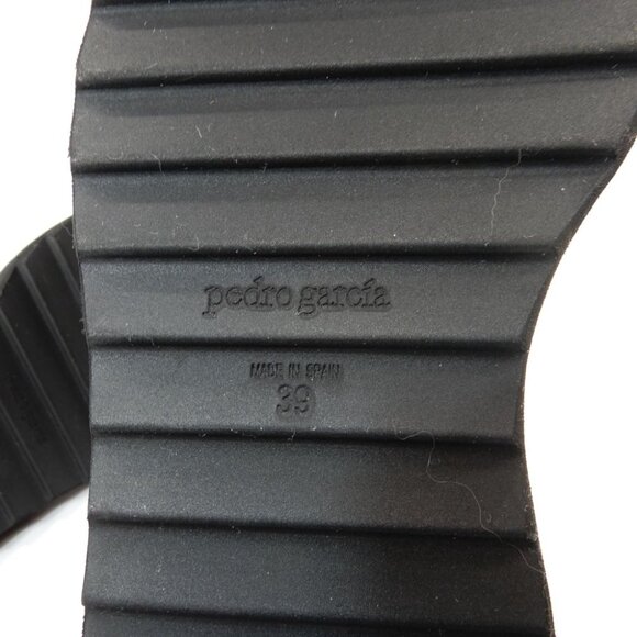 Pedro Garcia Sloan Platform Penny Loafers EU 39 9 Black Patent Leather NEW $660 - Picture 14 of 16